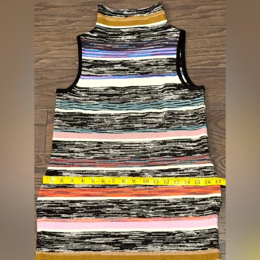 Anthropologie Mauve Space Dyed Sleeveless Mock Neck Knit Tunic Top XS Petite - Picture 11 of 11